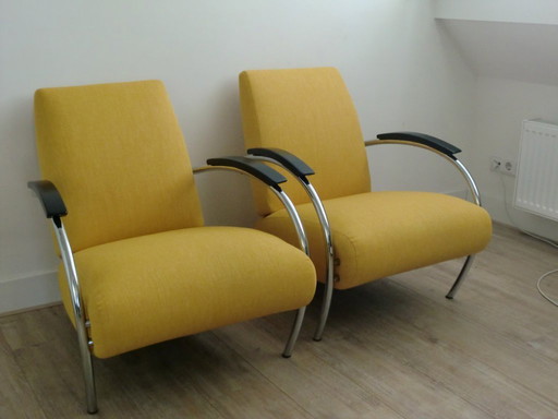 gelderland fauteuil 5470 design jan des bouvrie als nieuw 2x