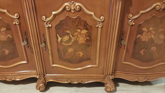 Image 1 of Armario de pared victoriano italiano de nogal