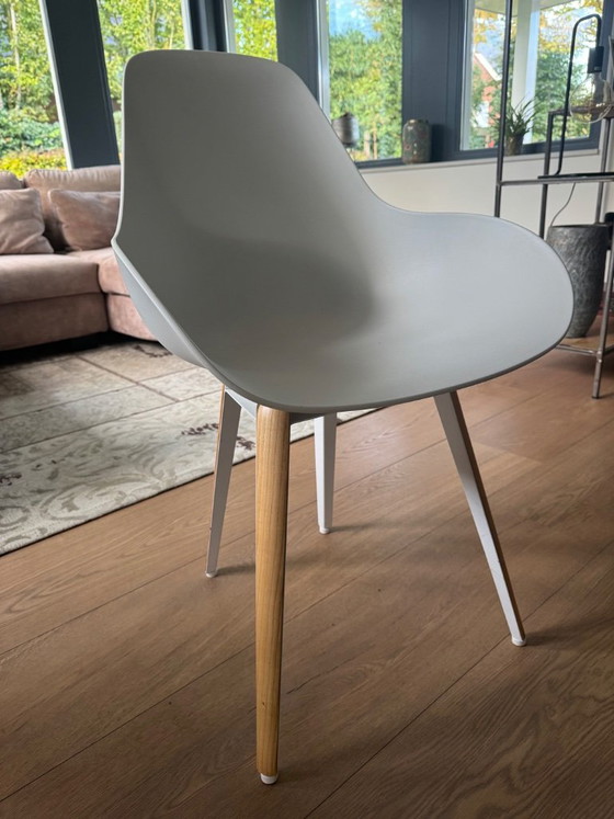 Dining table (Seuren) and chairs (2 HAY, 4 Kubikoff) – Seuren Tafels, Dining set, Aluminium, Wood (photo 12 of 22)