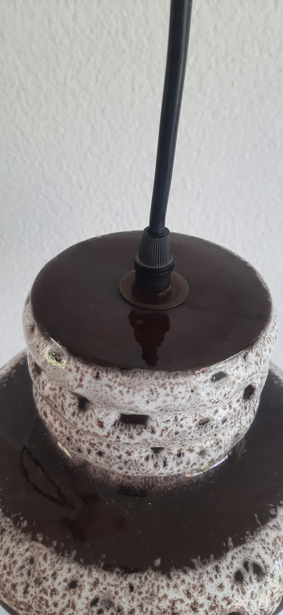 Herda Fat Lava Pendant Lamp, 70s vintage ceramic (photo 5 of 10)
