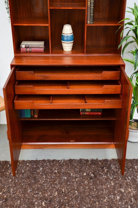 Image 1 of Midcentury Designer Cabinet Hvidt & Mølgaard Highboard Teak Sideboard Vintage 60s