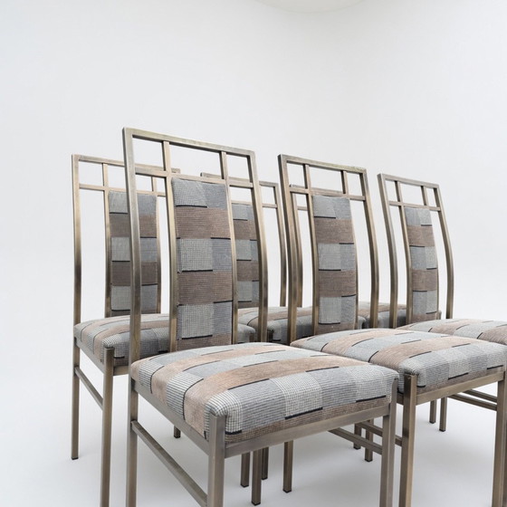 Image 1 of Vintage messing set 6 stoelen