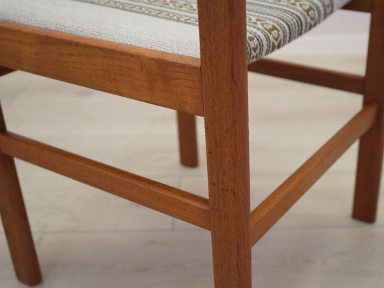 Image 1 of Conjunto de dos sillas de teca, diseño danés, década de 1970, fabricadas en Dinamarca.