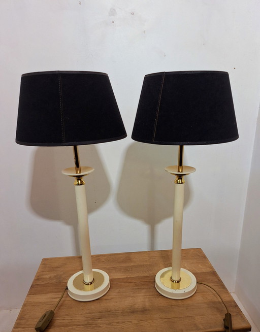 LÁMPARA DE MESA KULLMANN VINTAGE Latón