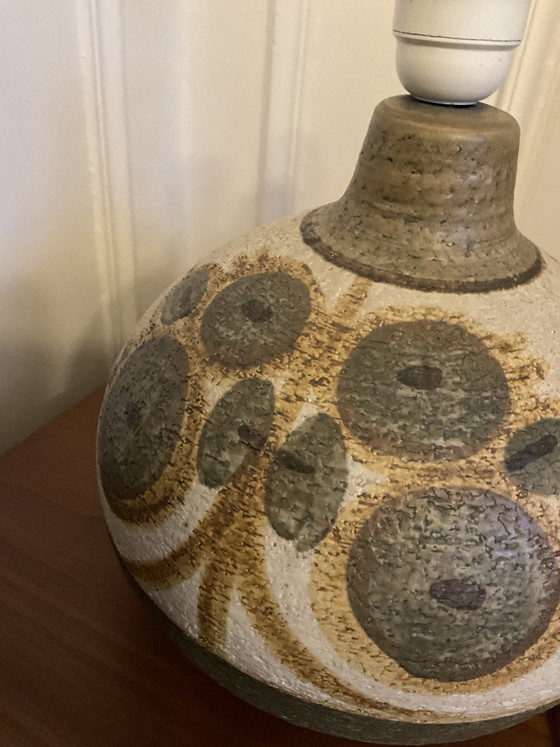 Danish Ceramic Lamp Søholm, Table lamps, Beige (photo 3 of 15)