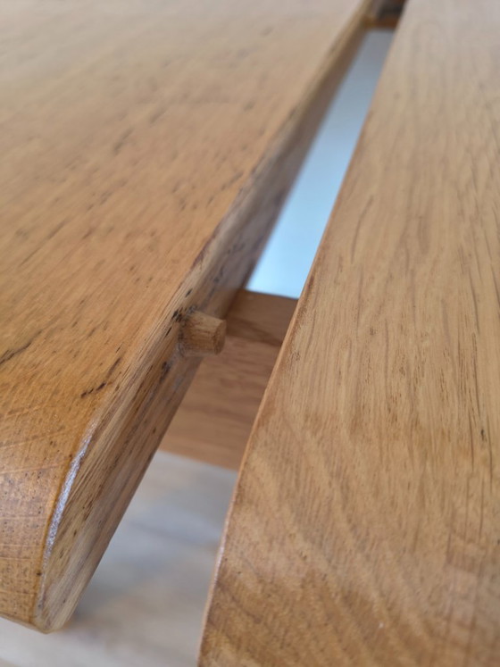 Oak Dining Table – Designer & Extendable – Wood (photo 5 of 20)