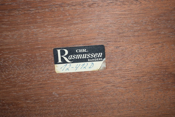 Image 1 of Scrivania Mid-Century in quercia di Chr. Rasmussen per Randers Møbelfabrik, anni '70.