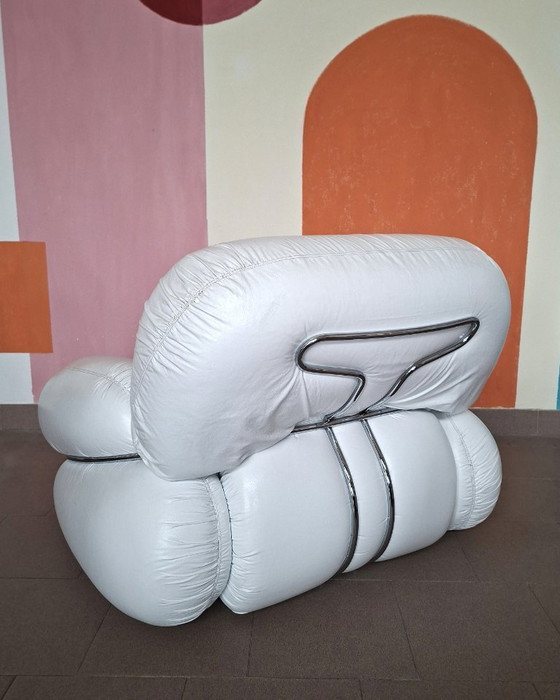 Image 1 of Poltrona e ottomana "OKAY" di A. Piazzesi per 3D Milano '70