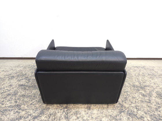Image 1 of De Sede ds 76 poltrona di design in pelle poltrona sedia divano desede pelle nero