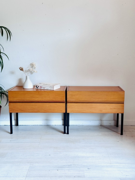 Comodini Minimalisti Vintage Anni '60 – Wood, Metal (photo 10 of 11)