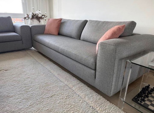 2 sofás de lujo de 4 plazas