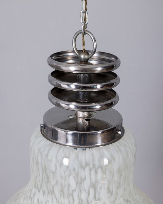 1960s Vintage Murano Glass Pendant Lamp – Carlo Nason Design – Chandeliers (photo 5 of 12)
