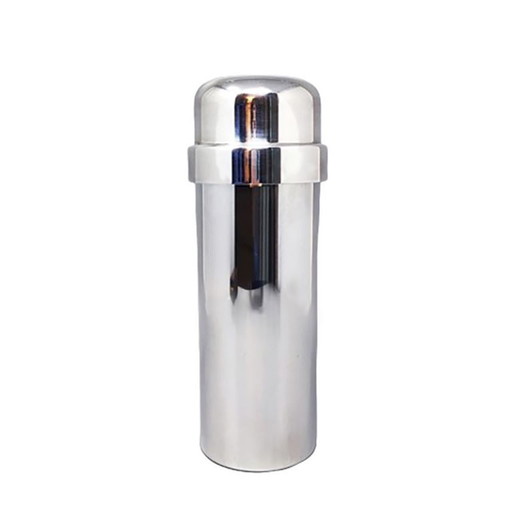 1960s Gorgeous Cocktail Shaker in Silver Plated by P.M. Made in Italy