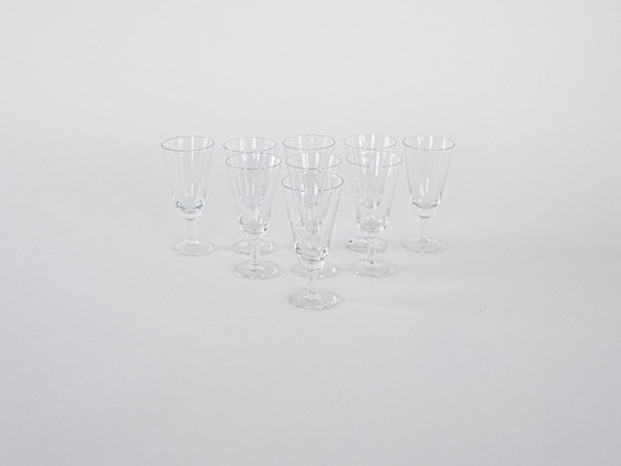 Image 1 of Set aus Kristallgläsern, dänisches Design, 1970er Jahre, hergestellt in Dänemark