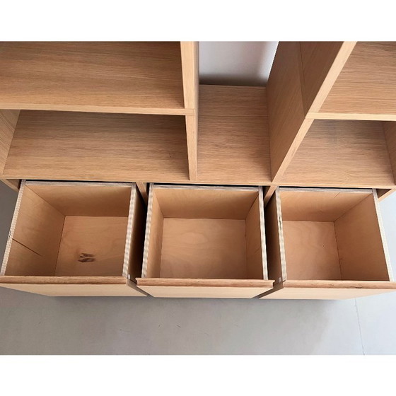 Image 1 of Bibliothèque Tylko en chêne avec 1 porte et 3 tiroirs