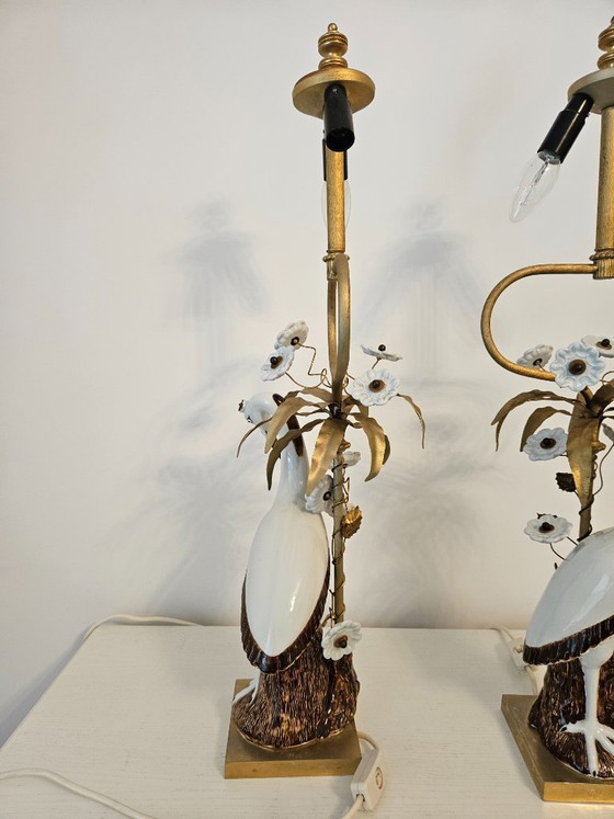 Image 1 of Lamps/vintage, a pair of unique Mangani lamps,Italy, 1960s/1970s.