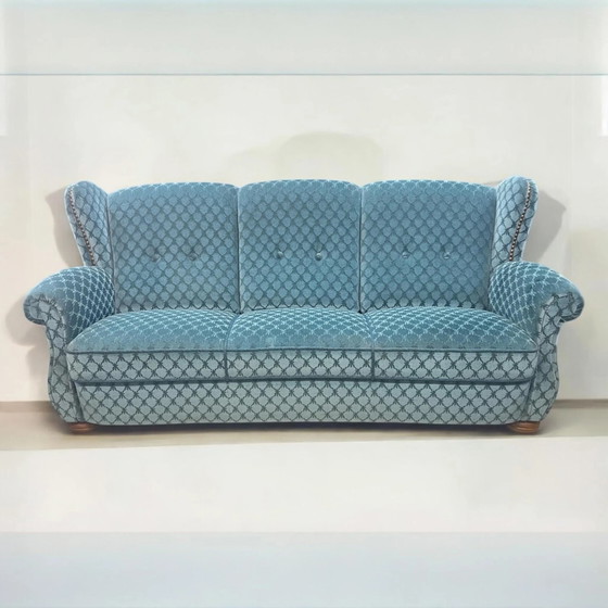 Zeldzaam! Vintage Bankstel van Schlingmann Wertmöbel, Mid Century stijl, ongebruikt, uitstekende staat, (photo 2 of 11)