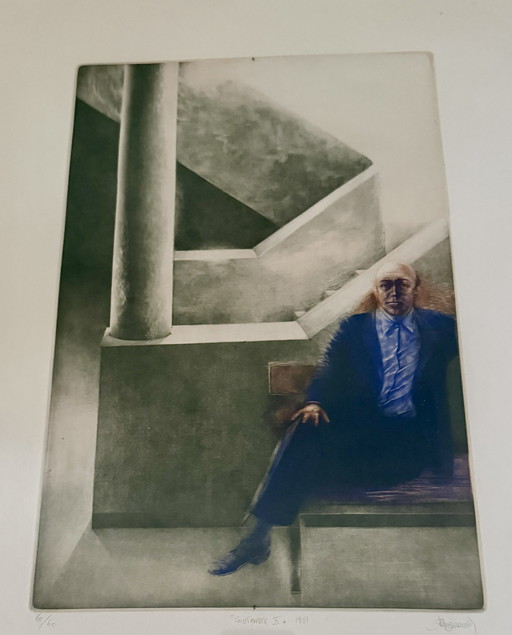 Ets Maurice Pasternak (handgesigneerd en genummerd)