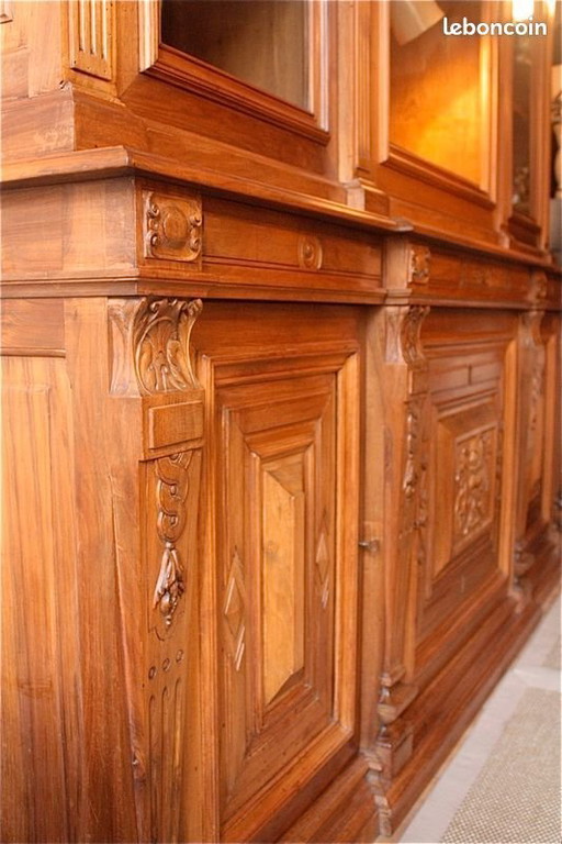 Bibliothèque de Pharmacie / Apothicaire / Meuble de Style