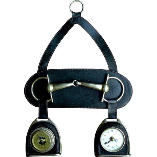 Barómetro y reloj Gucci vintage, 1960