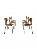 6x modello vintage 3103 'Hammer', Fritz Hansen '60