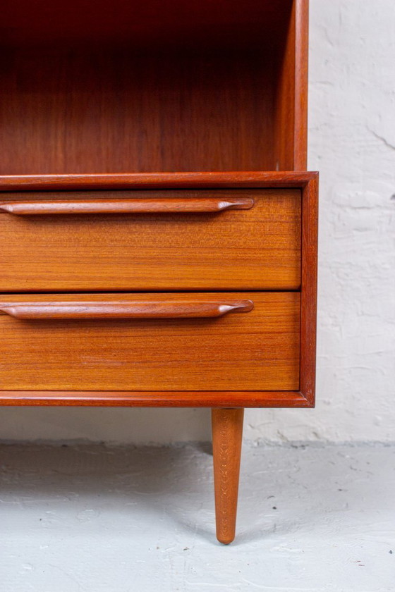 Image 1 of Vintage teak bookcase, highboard, sideboard, Mid Century Danish