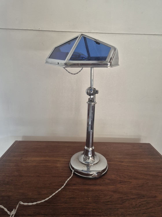French Art Deco Desk Lamp by Pirouett 1930 – Table lamps, Metal, Glass (photo 6 of 15)