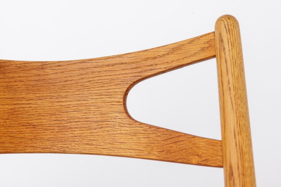 Image 1 of CH29 Sawbuck Chair von Hans J. Wegner für Carl Hansen & Søn | Dänische Eiche | 1960er Jahre