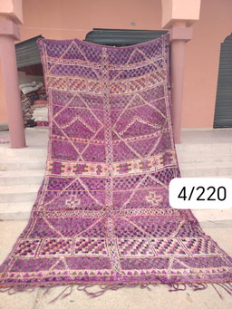Handgeknoopt Berber kleed wol 400x220cm