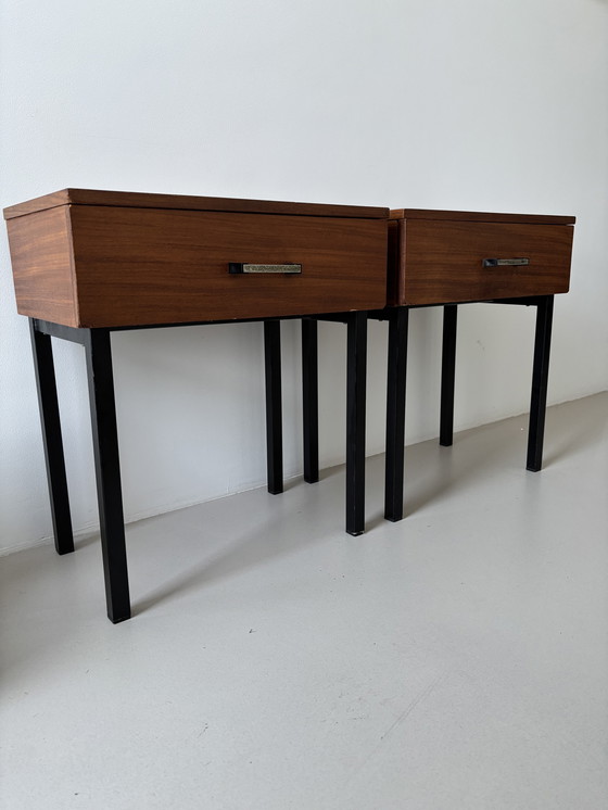 Image 1 of Set di due comodini vintage in teak