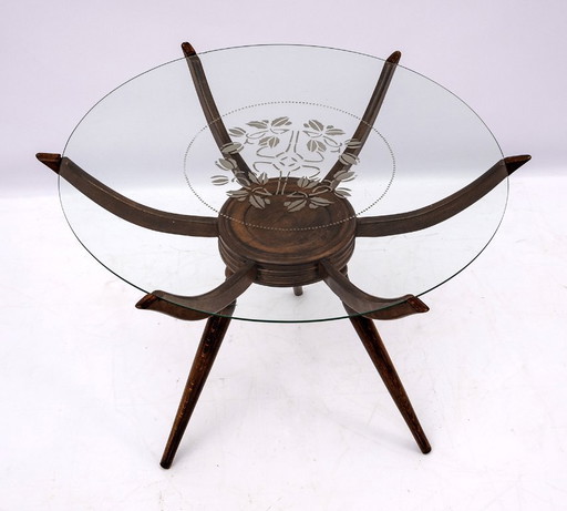 Carlo De Carli Mid-Century Modern Italian "Spider" Coffee Table, 1950