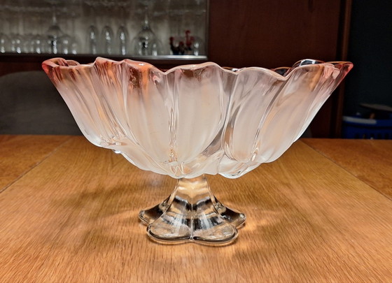 Walther Glas "Sylvia" Tulip Bowl on Foot, Crystal, Pink (photo 2 of 7)