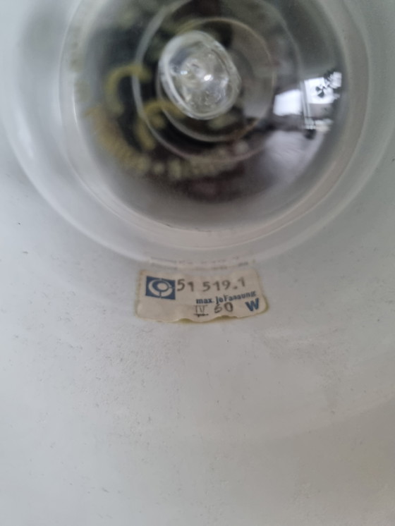 Image 1 of Vintage Leclaire & Schafer yellow table lamp desk lamp