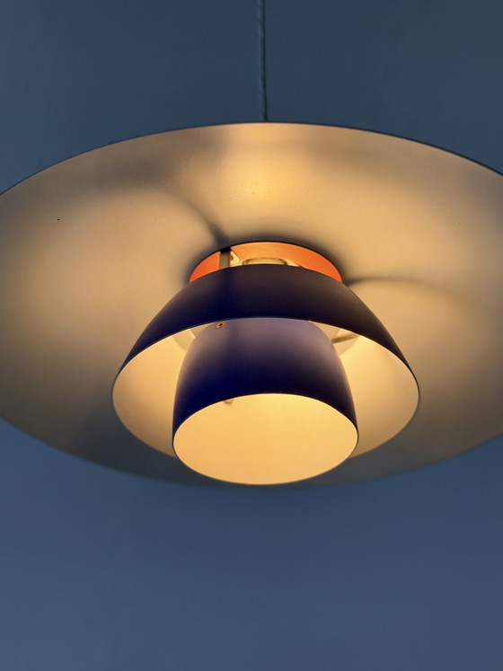 Vintage Louis Poulsen PH 4/3 – Poul Henningsen – blauw – 1960s/70s – Hanglampen, Metal (photo 12 of 15)
