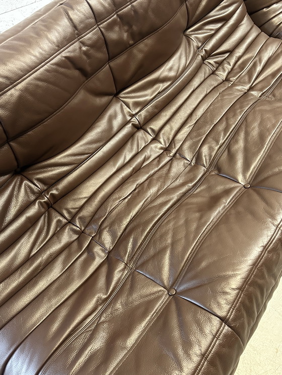 Image 1 of Togo Line rRoset bruine leren set