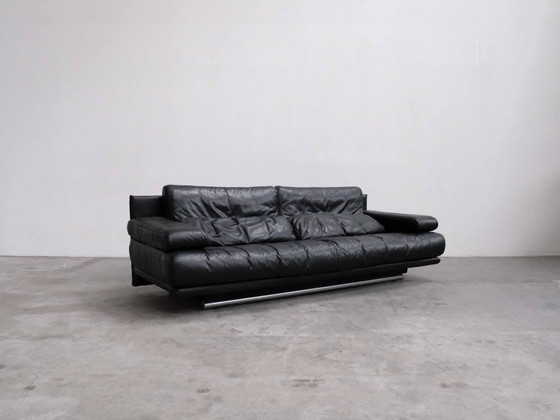 Image 1 of Divano vintage a tre posti in pelle Rolf Benz 6500