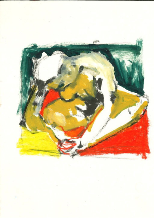 Expressive model drawing (figurative/abstract)