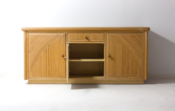 Dressoir van rotan uit de jaren 80 – Ladekasten, Wicker (photo 5 of 12)