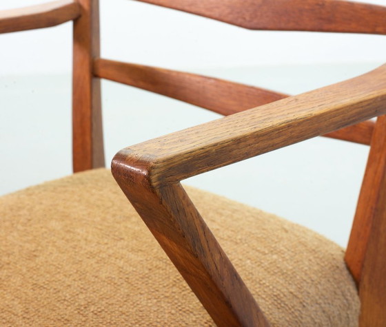 Zwei Cees Braakman Stühle im niederländischen Mid-Century-Design, massive Holzsessel mit Leiterrahmen und (photo 13 of 21)