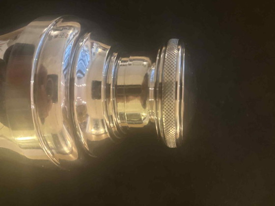 Image 1 of shaker à cocktail Art Déco vintage plaqué argent
