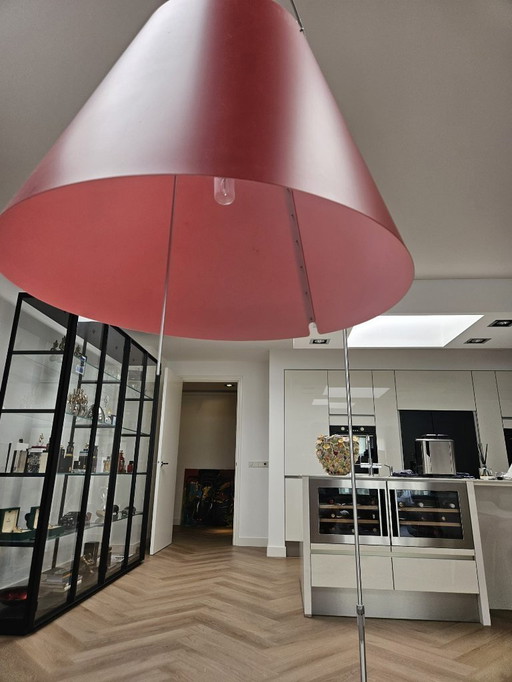 Vloer(boog)lamp Merk: Luceplan Lady Constanza 230 cm hoog