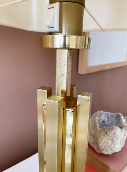 Image 1 of Willy Rizzo - Tischleuchte im Stil von Deknudt