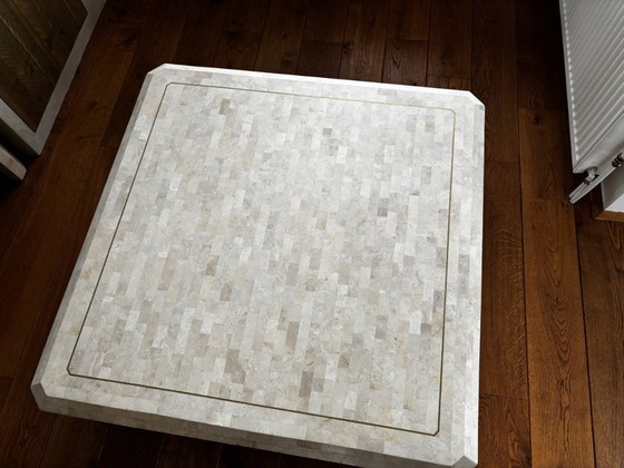Image 1 of Maitland-Smith Tessellated Stone coffee table 