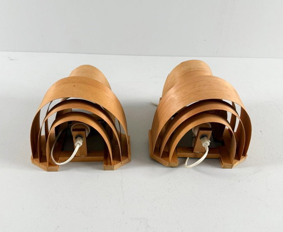 Image 1 of Hans Agne Jakobsson for Ellysett Markaryd, set of 2 wall lamps, Denmark, 1970s