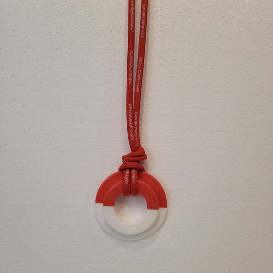 Image 1 of Collana bianca e rossa, Emporio Armani, anni 2010 - Italia