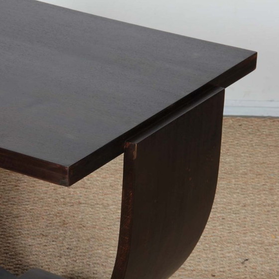 Image 1 of Beistelltisch aus Eiche im Art-Deco-Stil, französische Fertigung 1930-1940