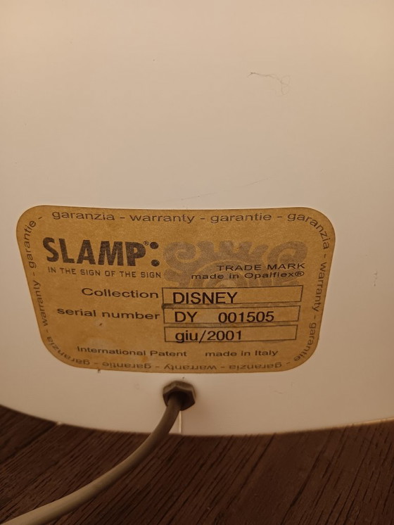 Image 1 of Rare SLAMP x Disney "Mickey sketch art" design lamp