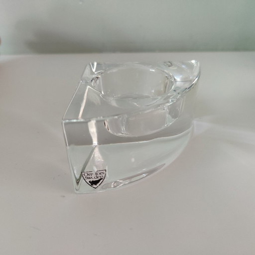 Set of 6 Orrefors candle holders, design: Helene Krantz