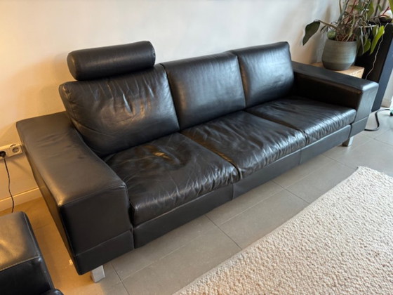 Image 1 of te koop (anti)Pode 2,5 en 3,5 zits leren bank