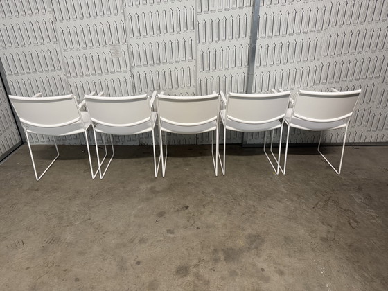 Image 1 of 5x postmodern Arco dining chairs from the 1980s